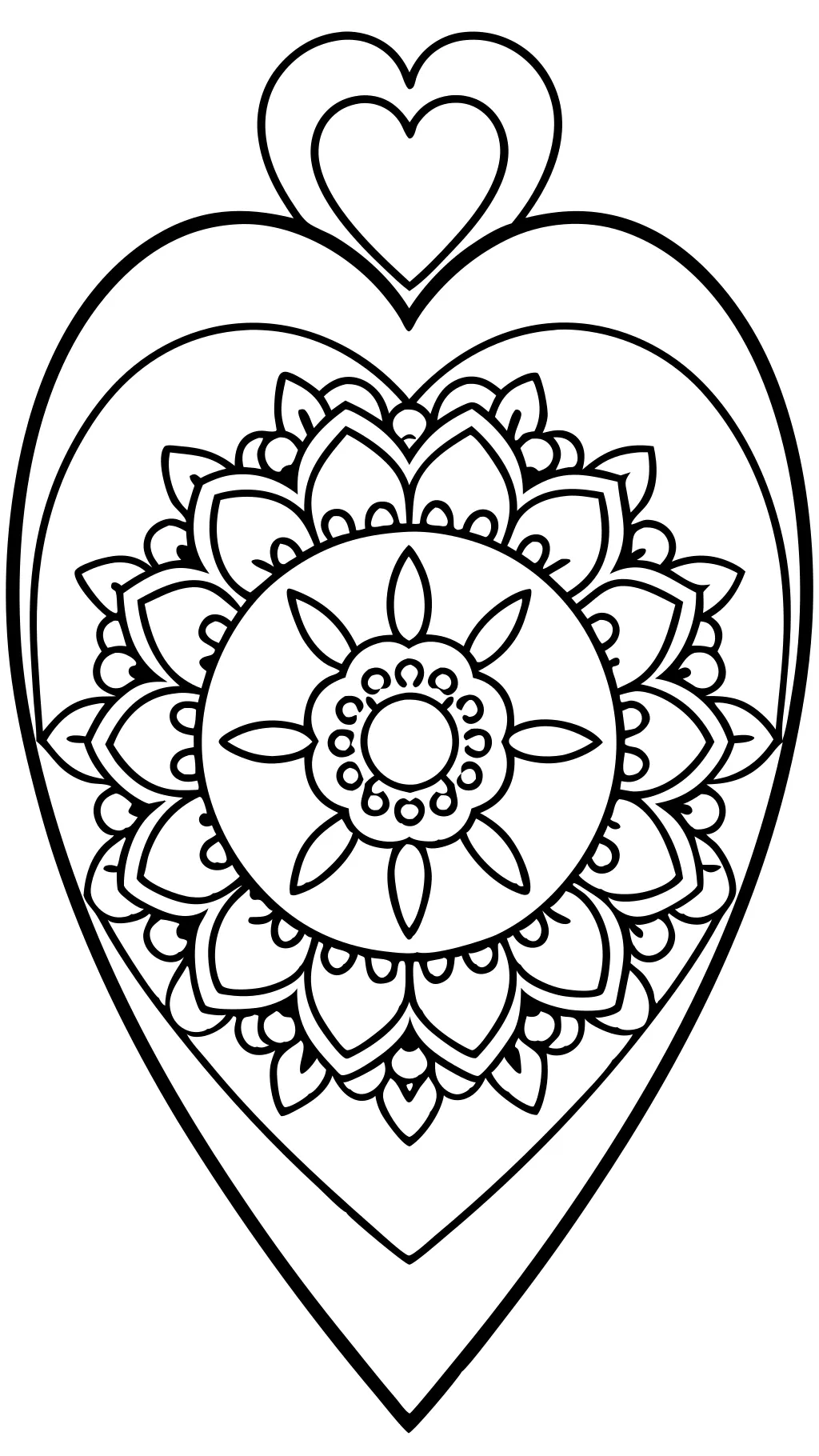 printable heart coloring pages